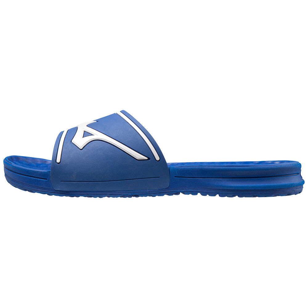 Chinelos Mizuno Relax Slide 2 - Homem - Azuis/Branco - MDAQT5103